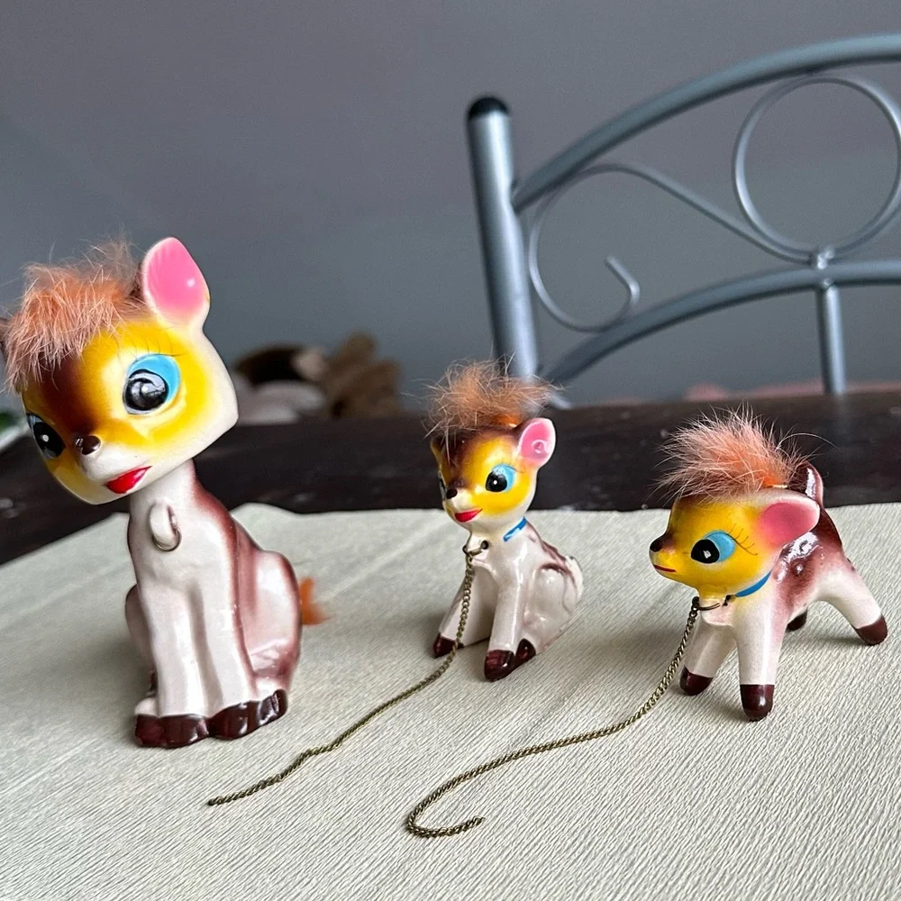 4/$100 - Vintage Ceramic Deer Figurines Set - Picture 12 of 12